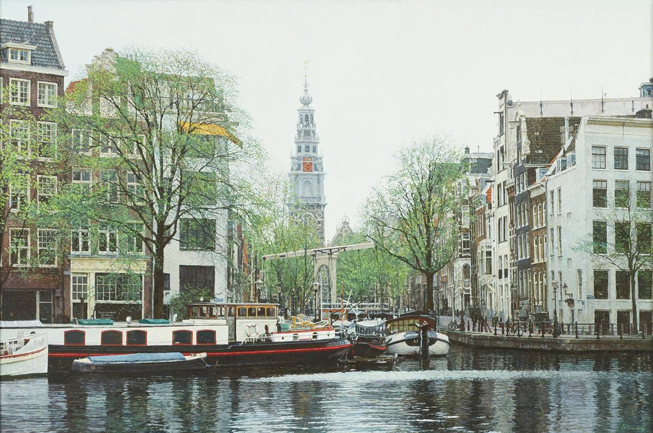 Amstel-Groenburgwal, Amsterdam (60 x 90), Igor Shterenberg 2004