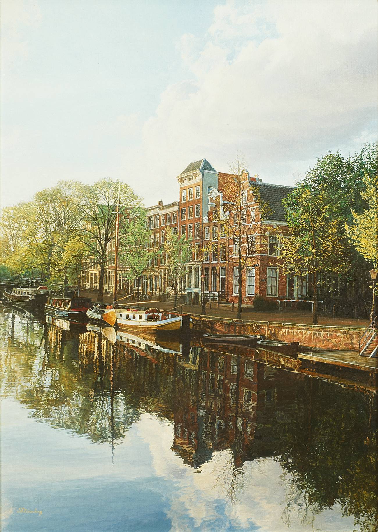 Amsterdam, Brouwersgracht (70 x 50), Igor Shterenberg 2001