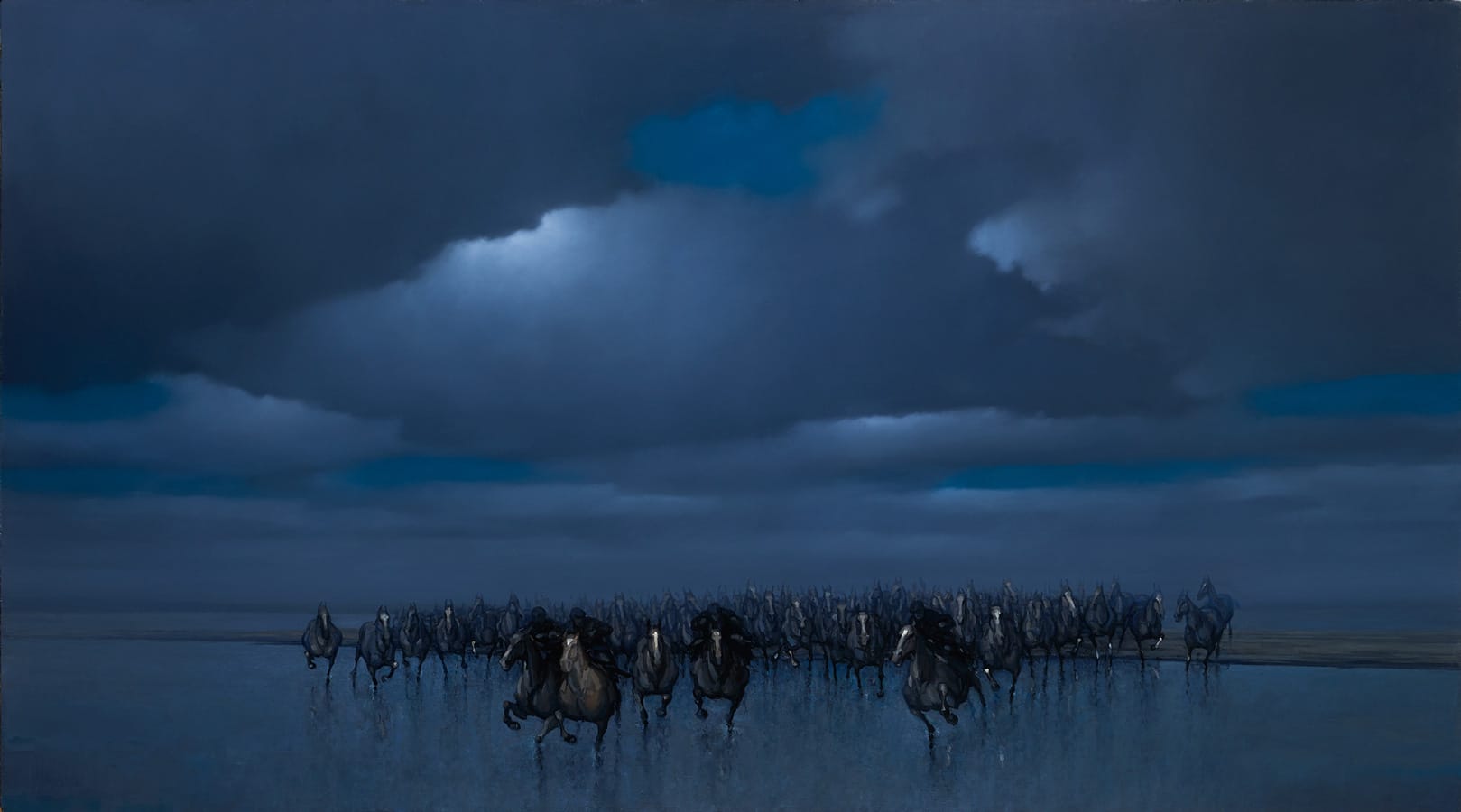 Bevrijding van de paarden van Marrum (90 x 50), Harry Koster 2019