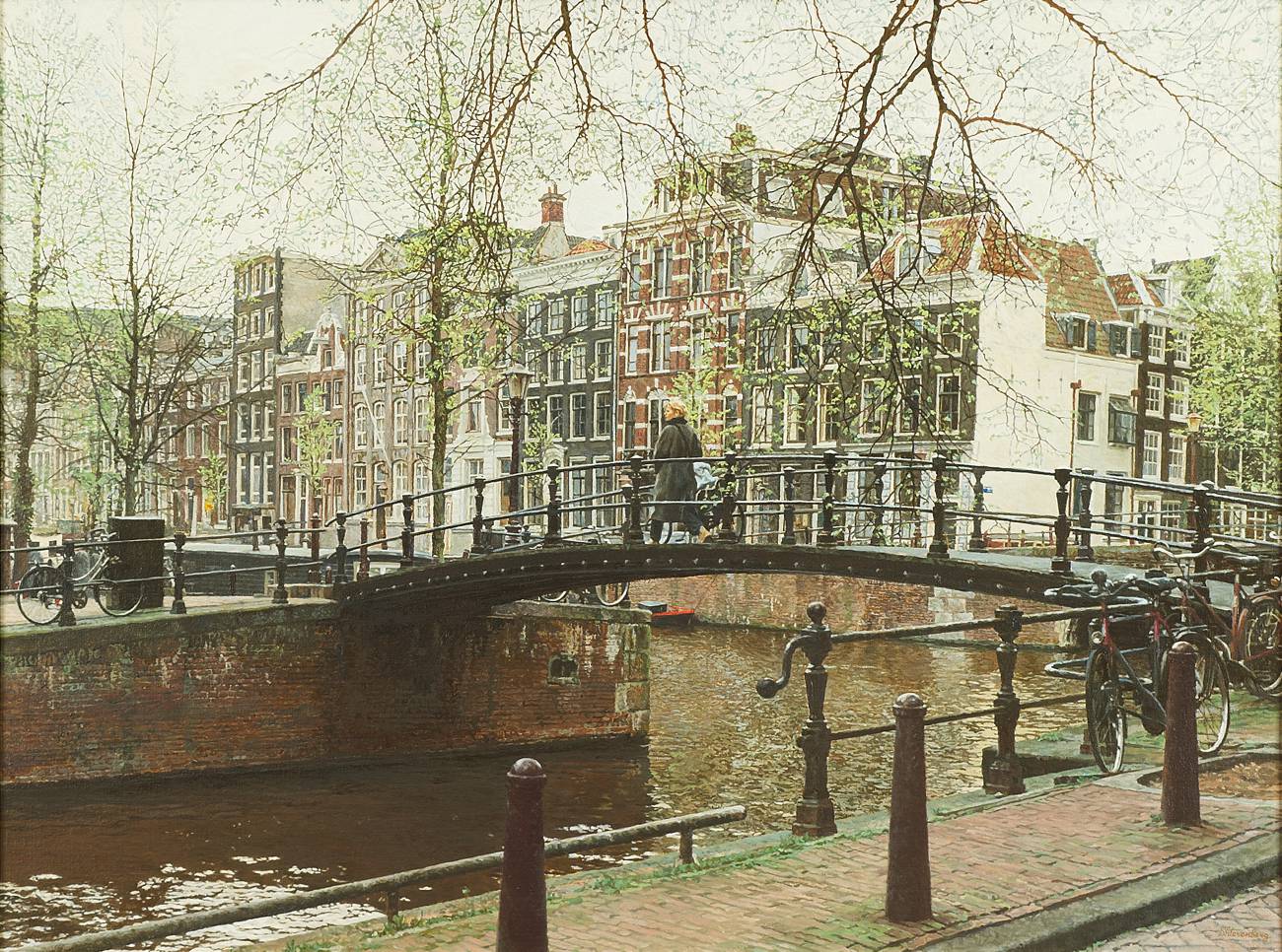 Brouwersgracht-Herengracht, Amsterdam (60 x 80), Igor Shterenberg 2001